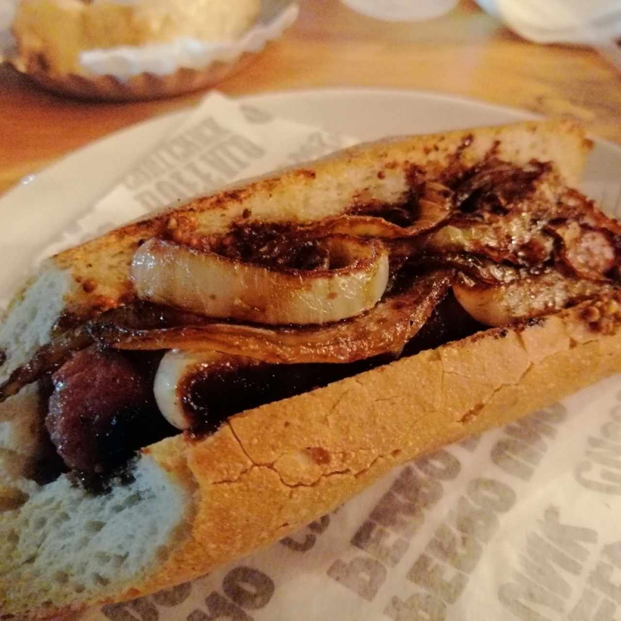 Hot dog en baguette