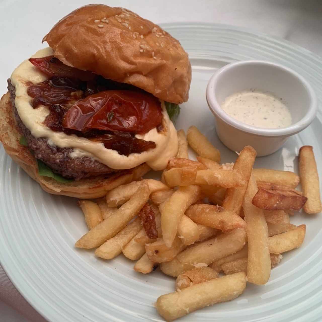 la hamburguesa es increible!