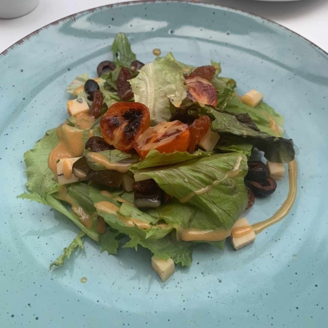 ensalada con queso azul