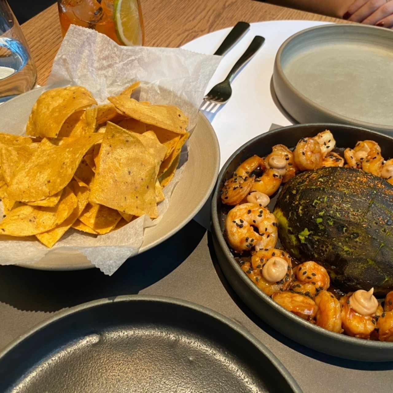 Unagui Prawns Nachos