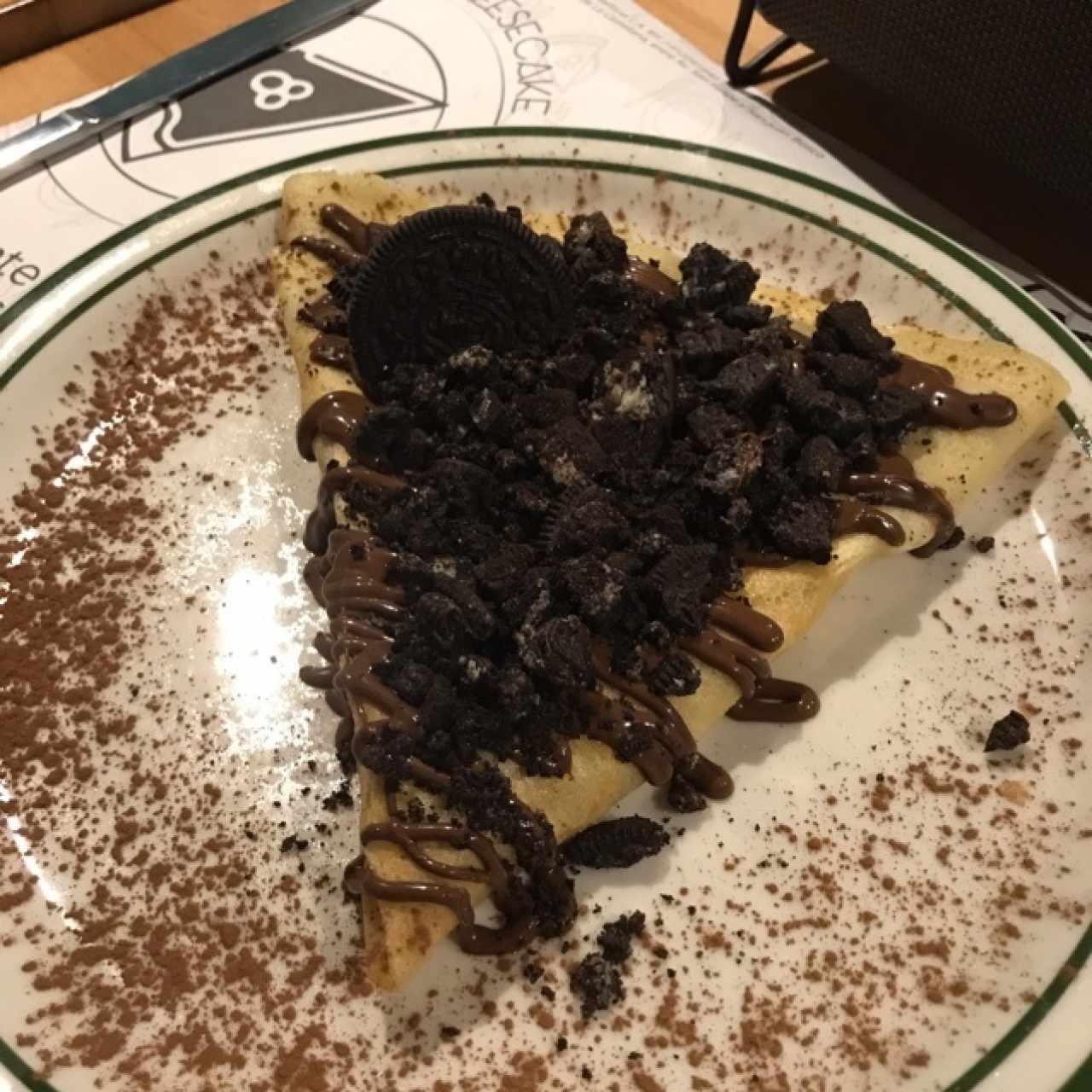 crepe de oreo y nutella