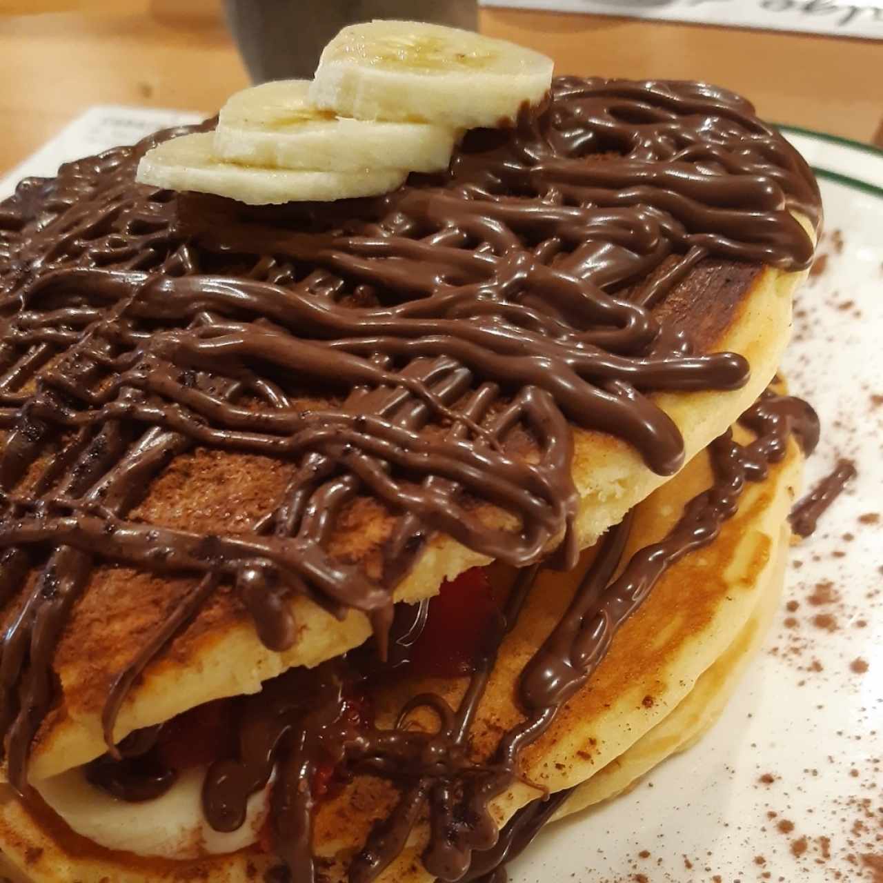 Panquecas de Nutella y frutas 