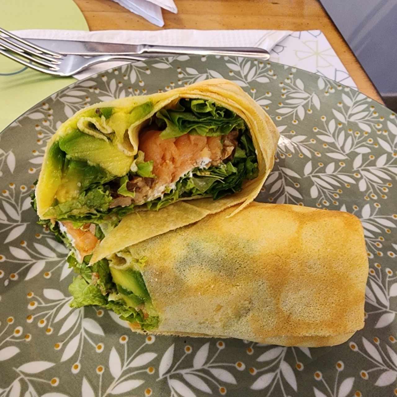 Crêpe de salmón 