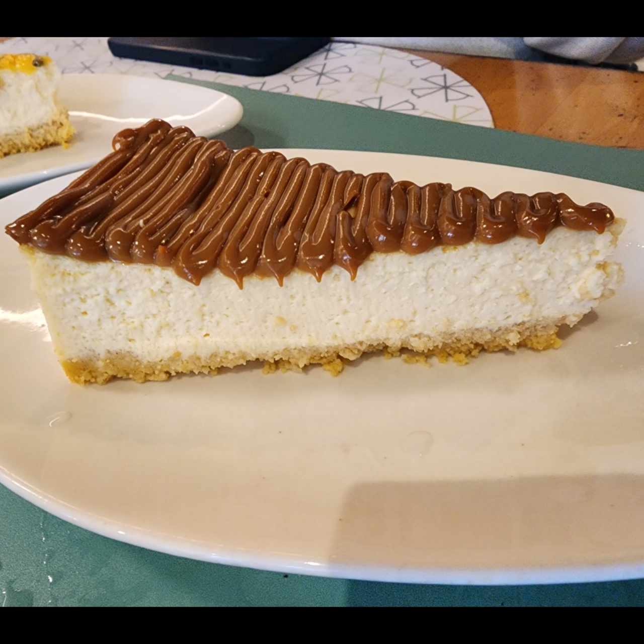Cheesecake de arequipe sin azúcar 