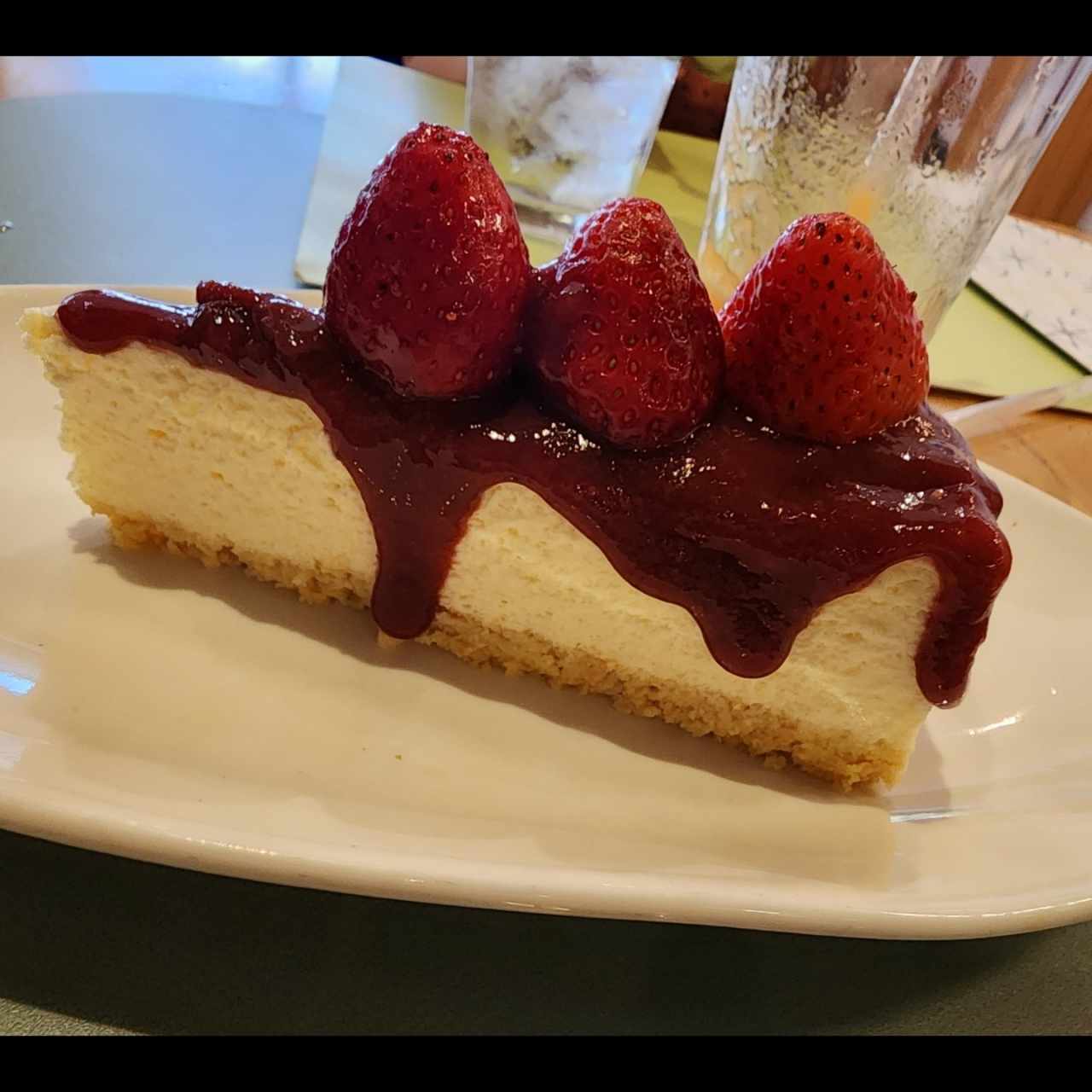 Cheesecake de fresa sin azúcar 