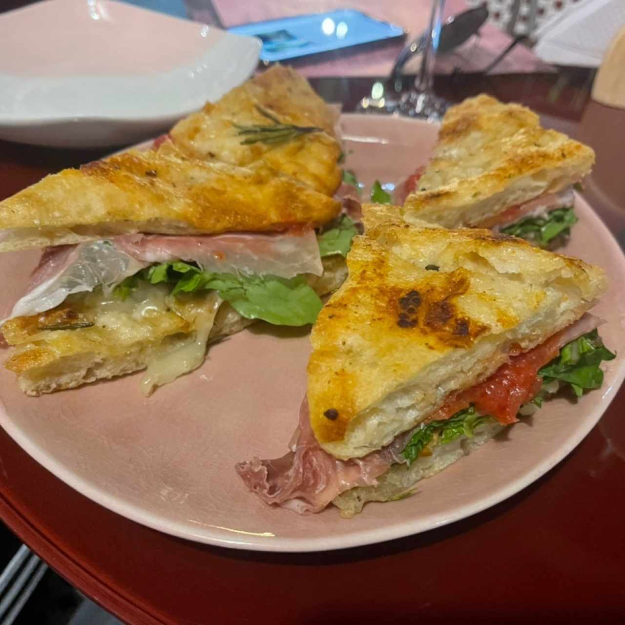 Focaccia de jamón serrano