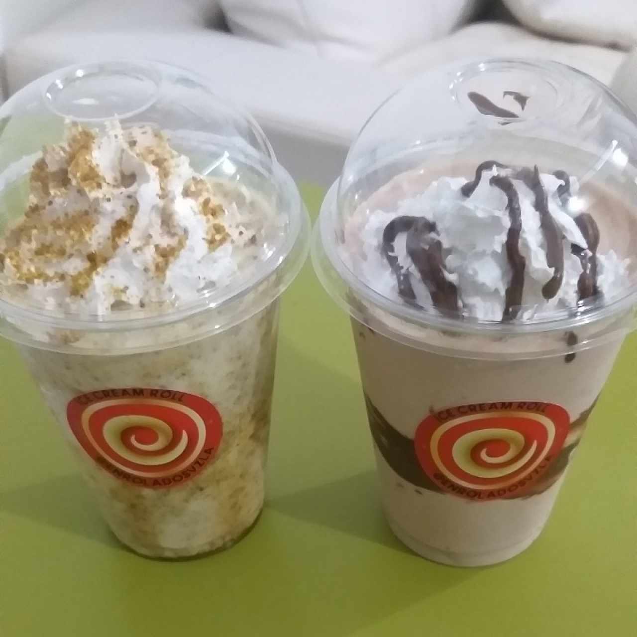 Milkshakes pistacho y maria crush