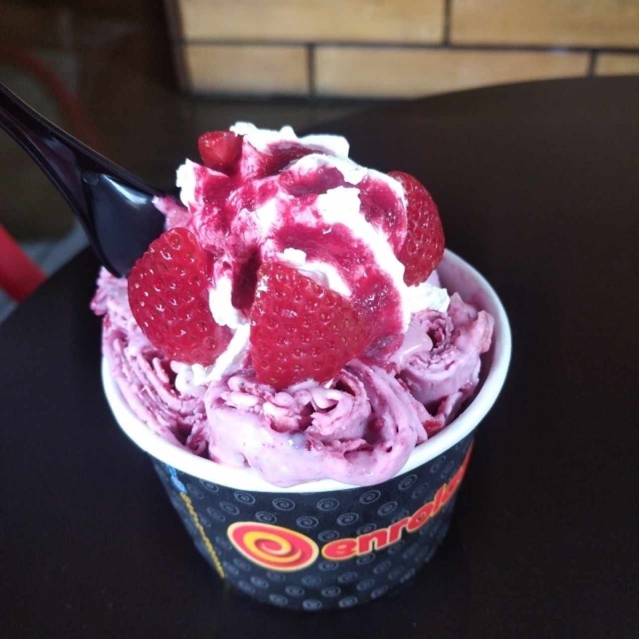 fresa, mora y crema 