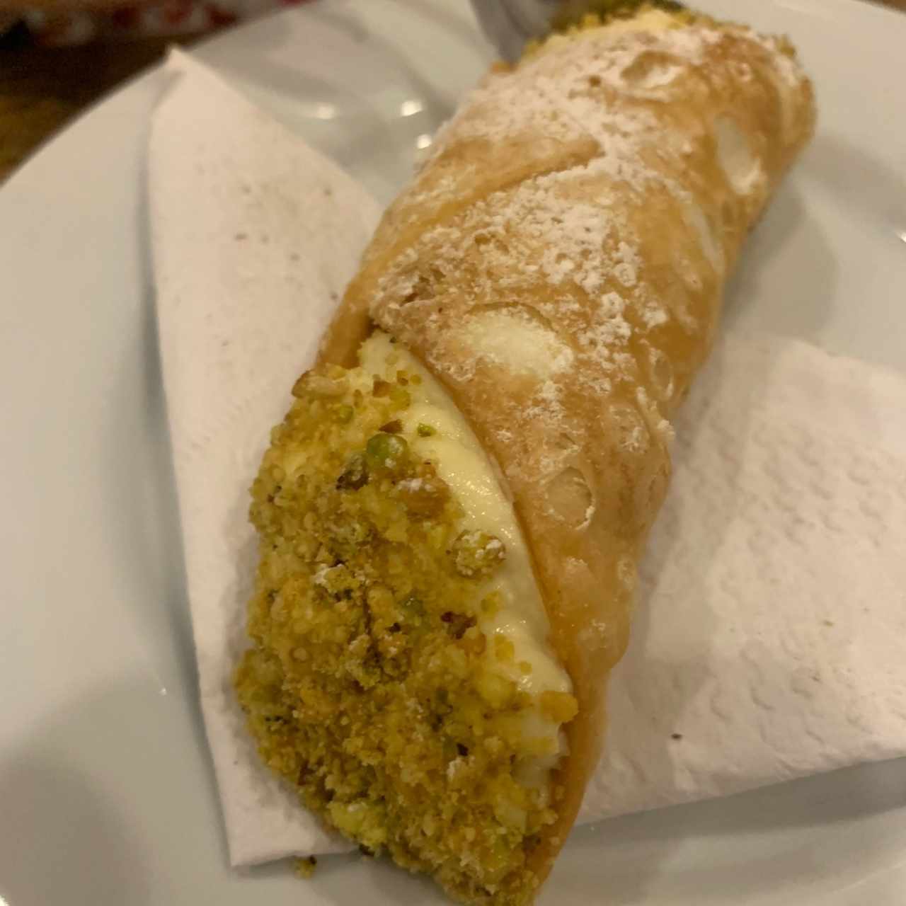 cannolo de naranja con chocolate