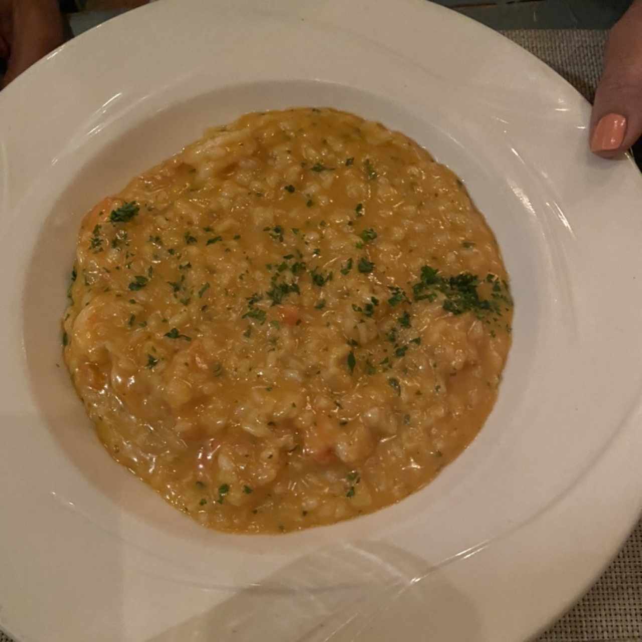 Rissoto con Camarones
