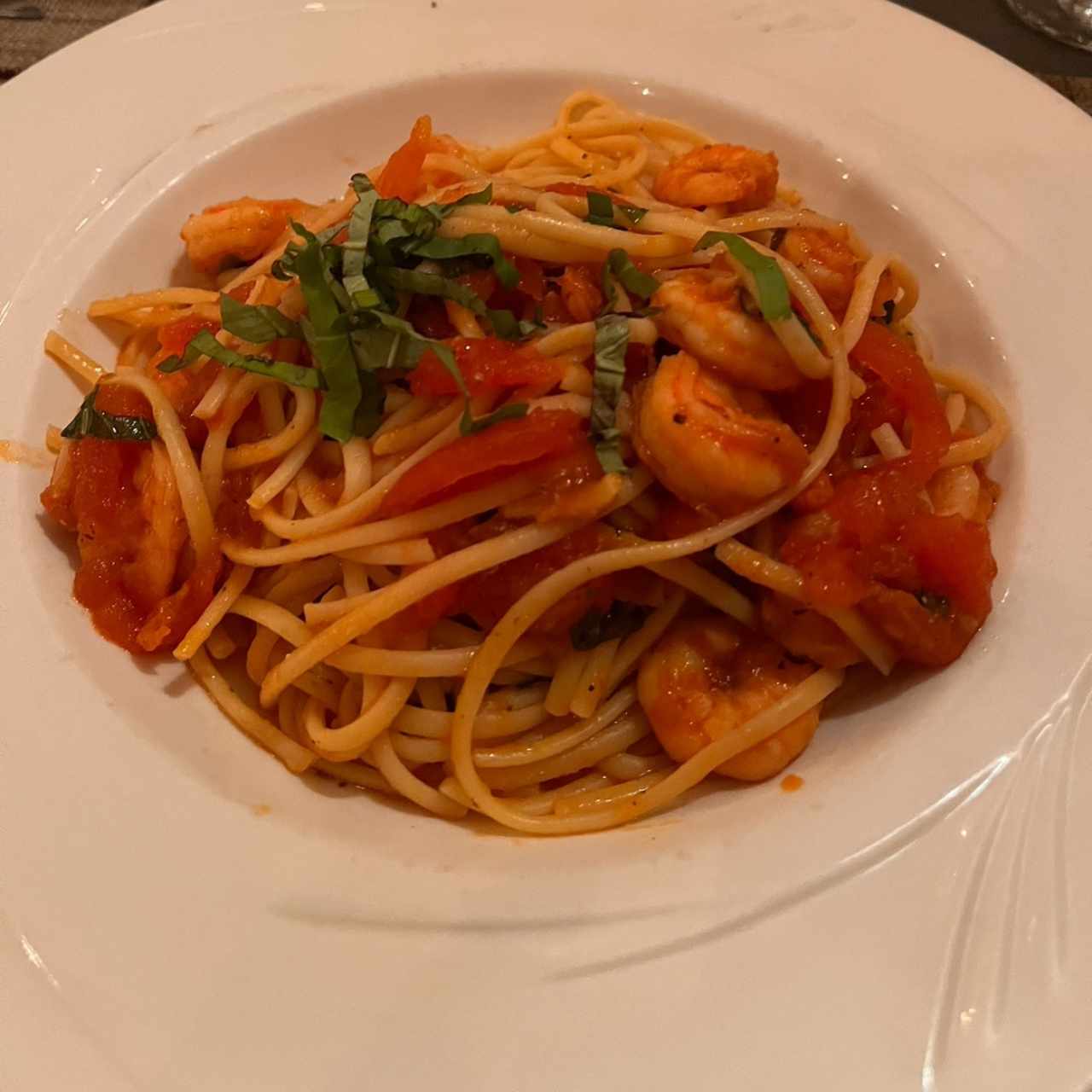 Pasta Fileto Camarón 