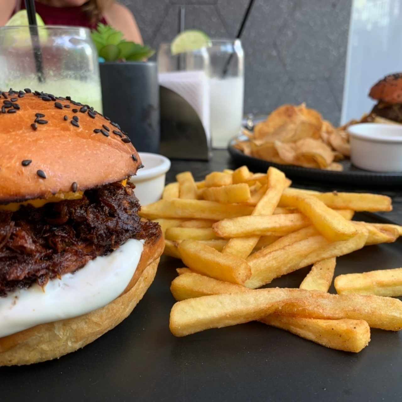 Pulled pork burger 