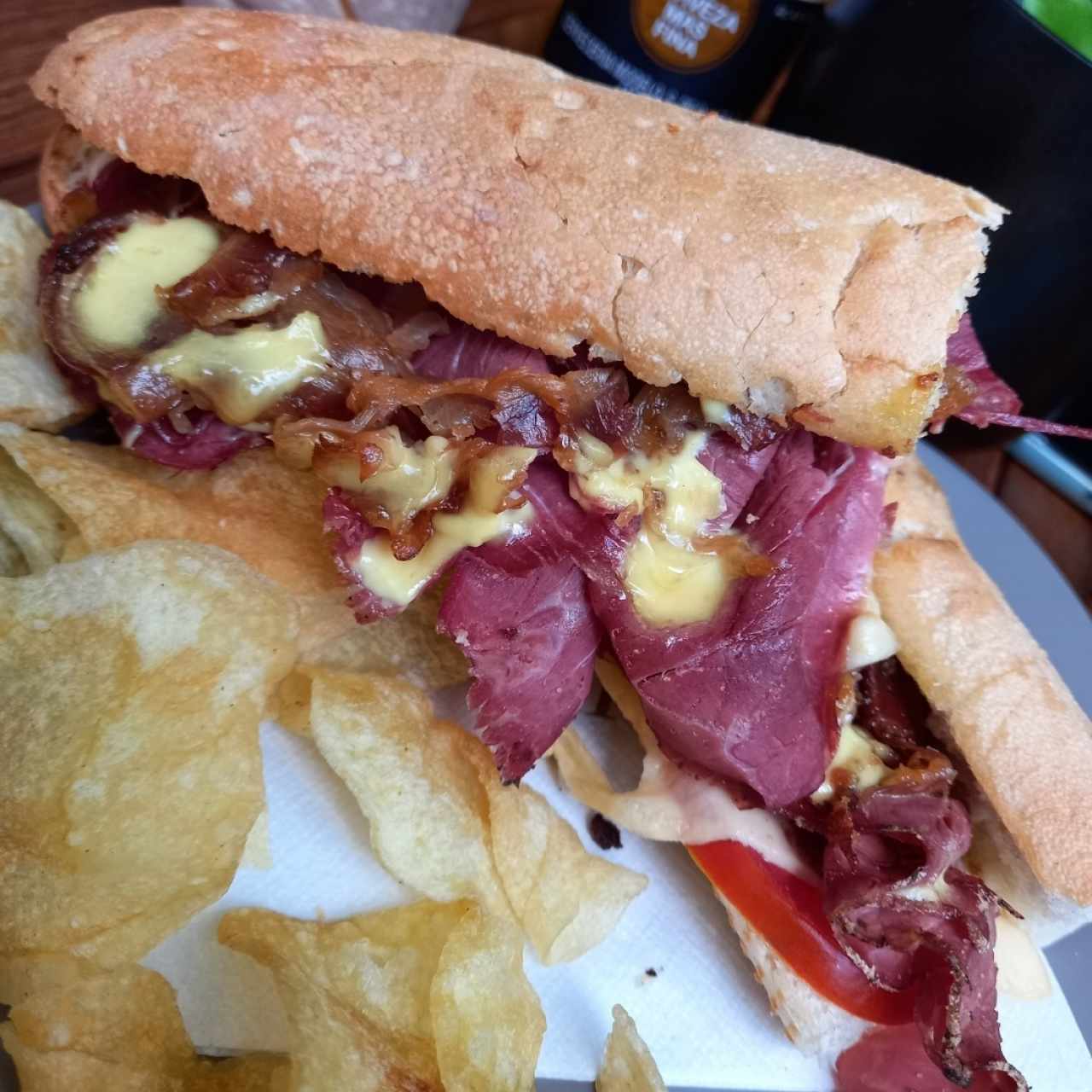 sándwich de roasf beef