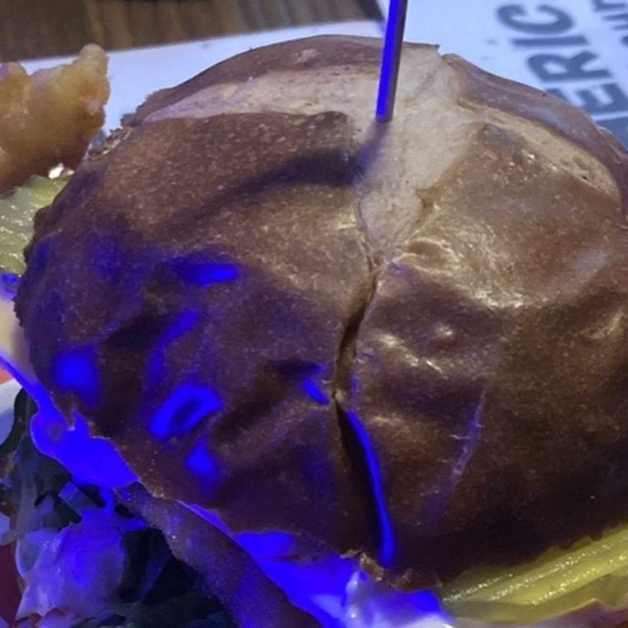 Hamburguesa de pescado con queso