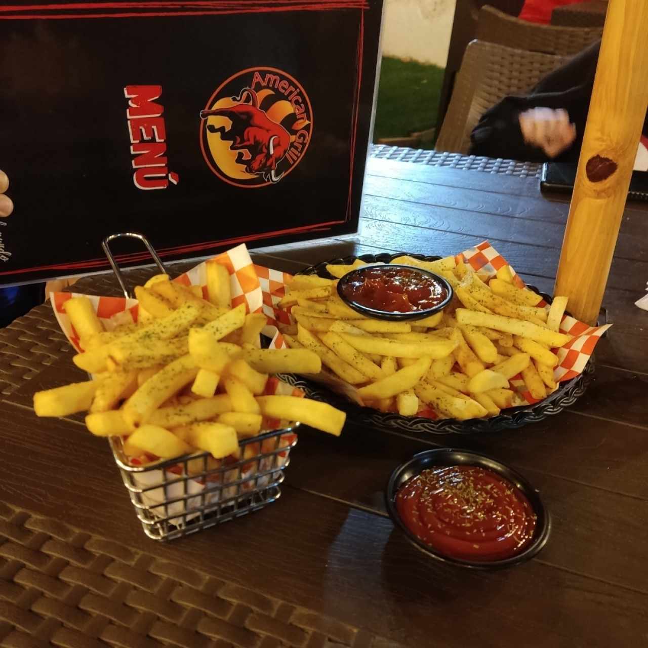 papas fritas familiares e individuales