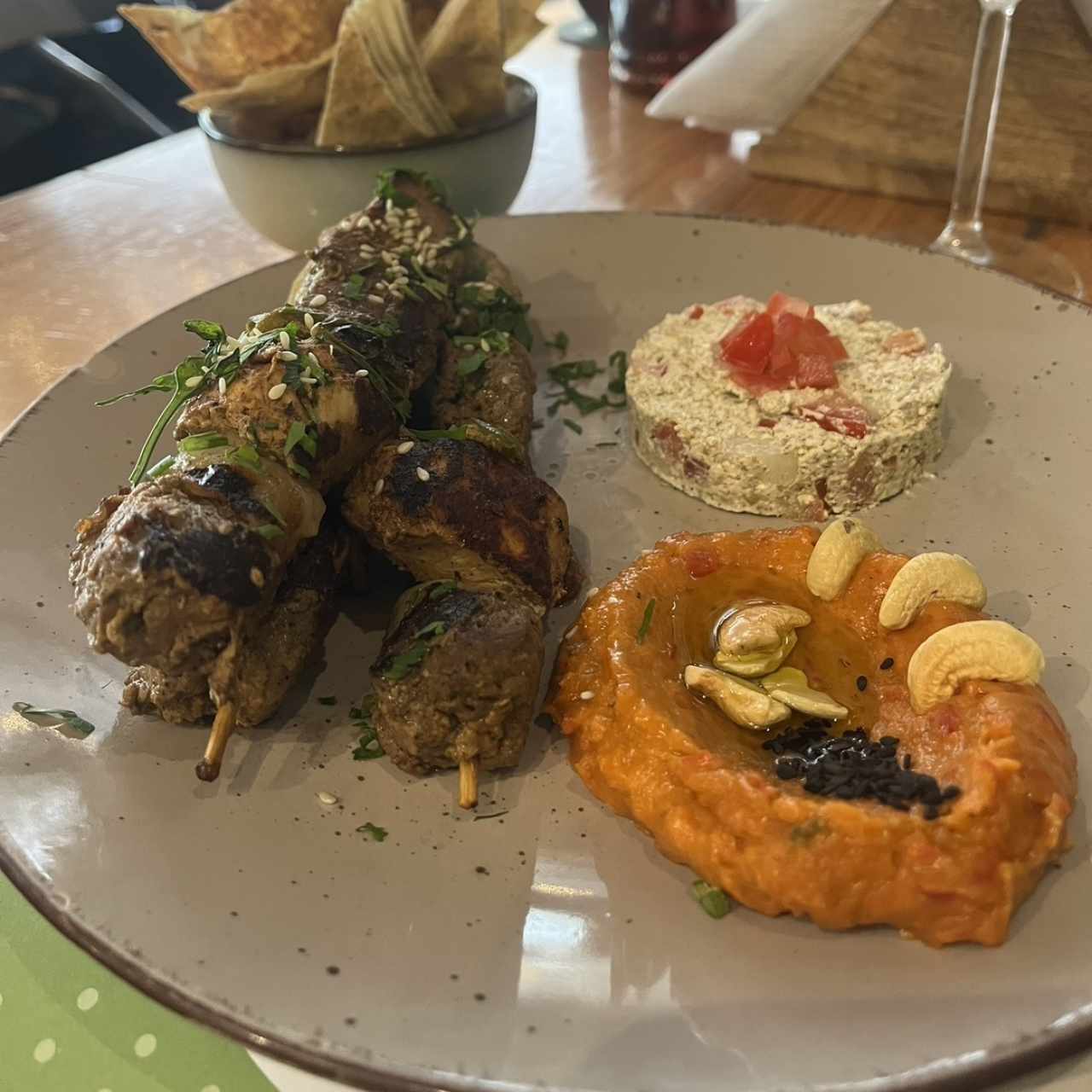 Pinchos de carne, pollo o mixto
