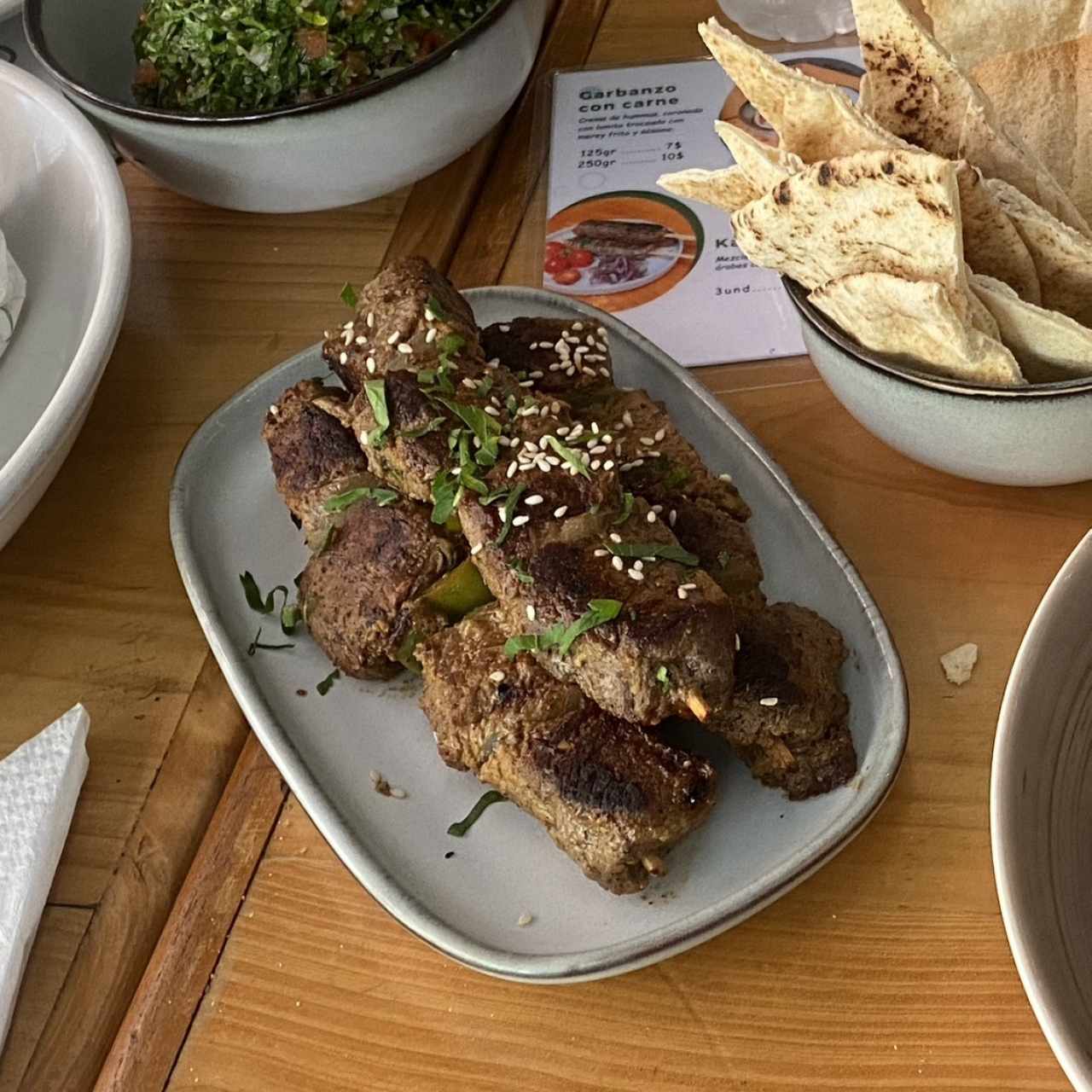 Pinchos de carne, pollo o mixto