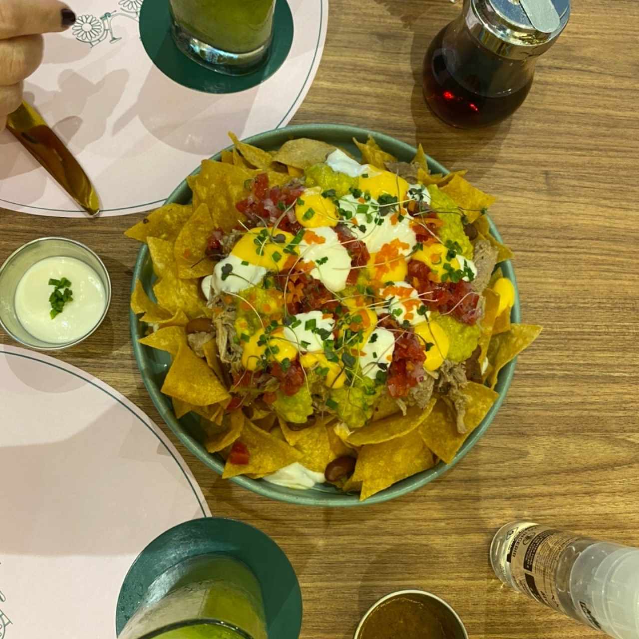 Nachos de cerdo