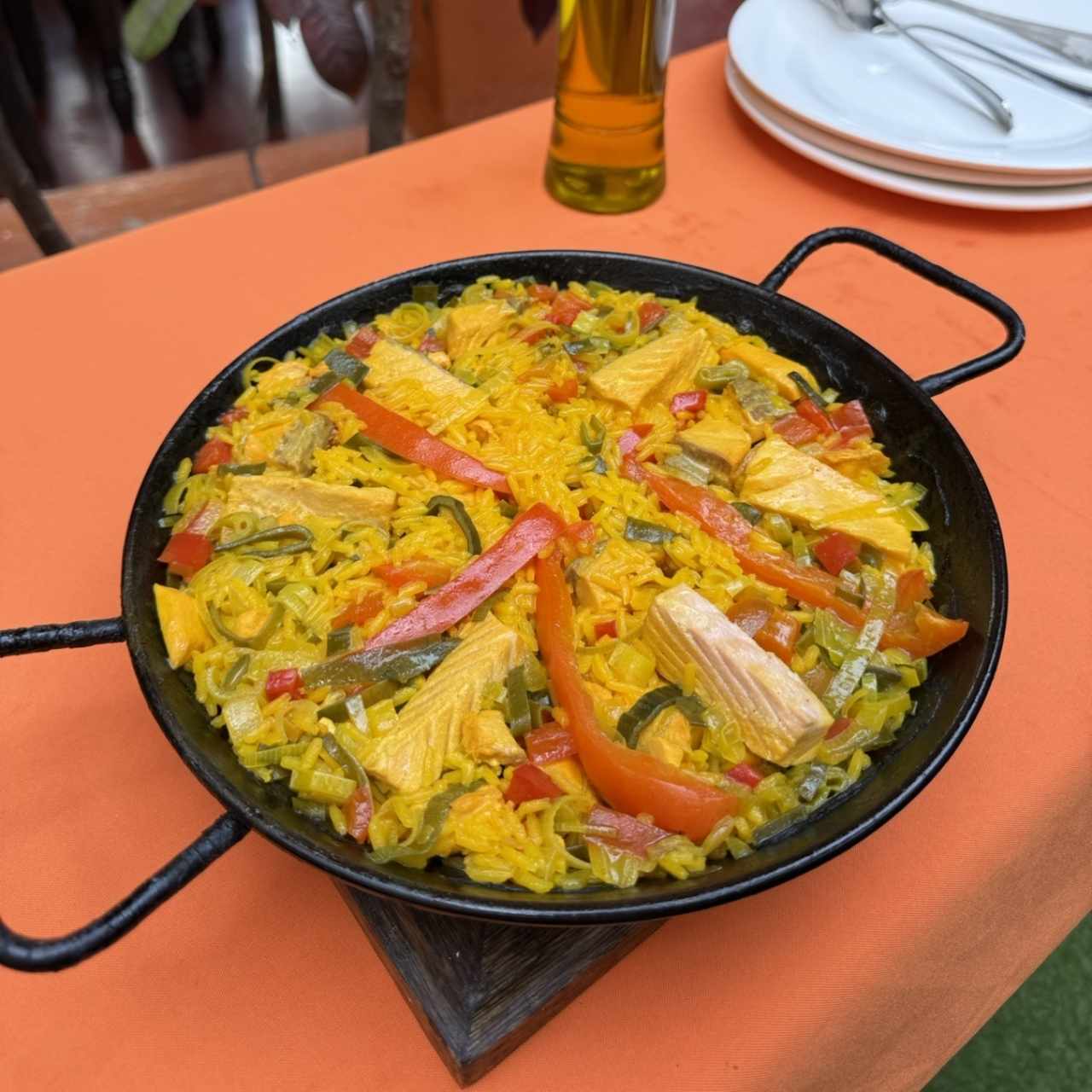 Arroz Kosher con salmón