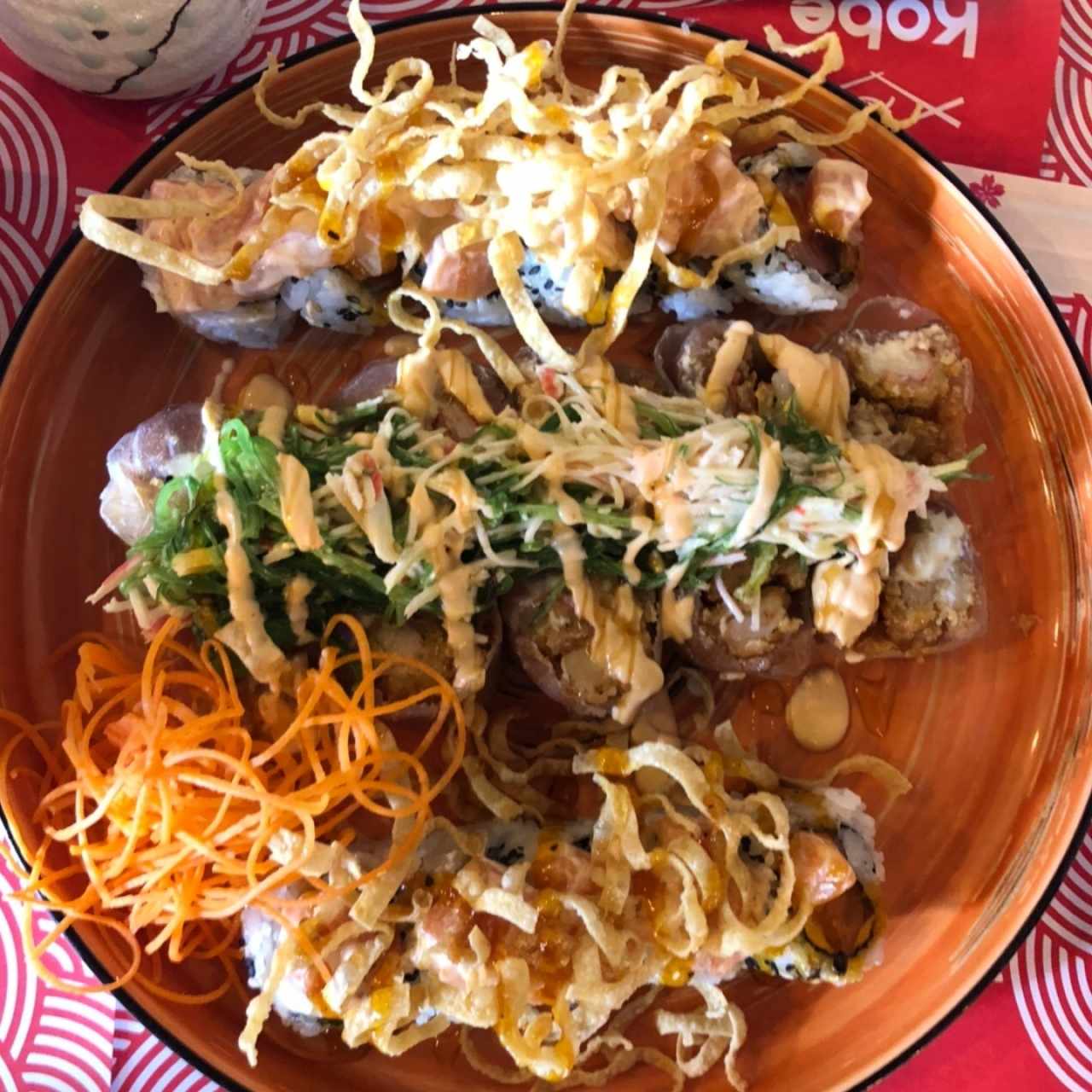 Rol de Tartar Atun y Salmon
