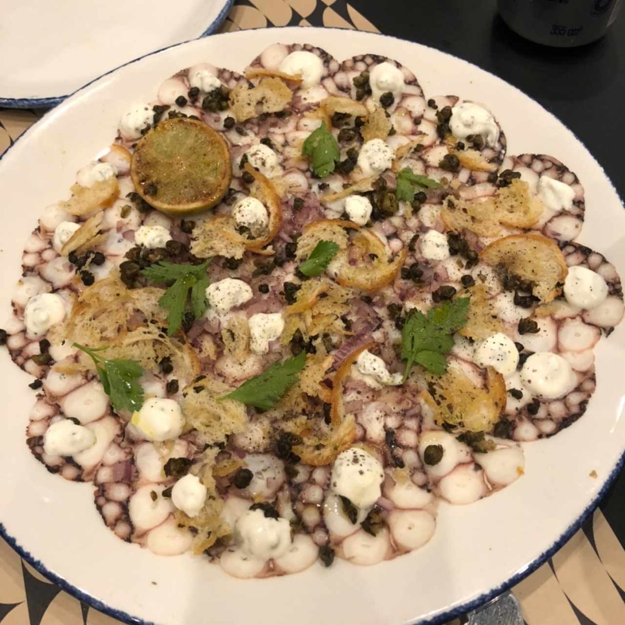 Carpaccio de pulpo