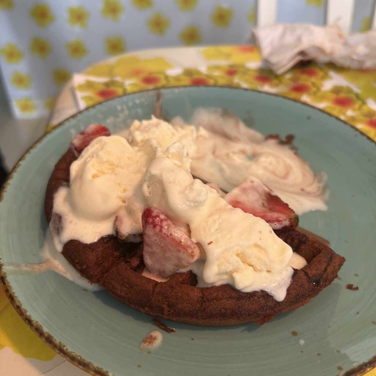 Waffle de chocolate 