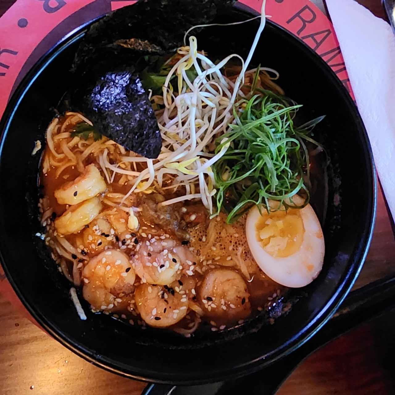 Ramen de camarones 