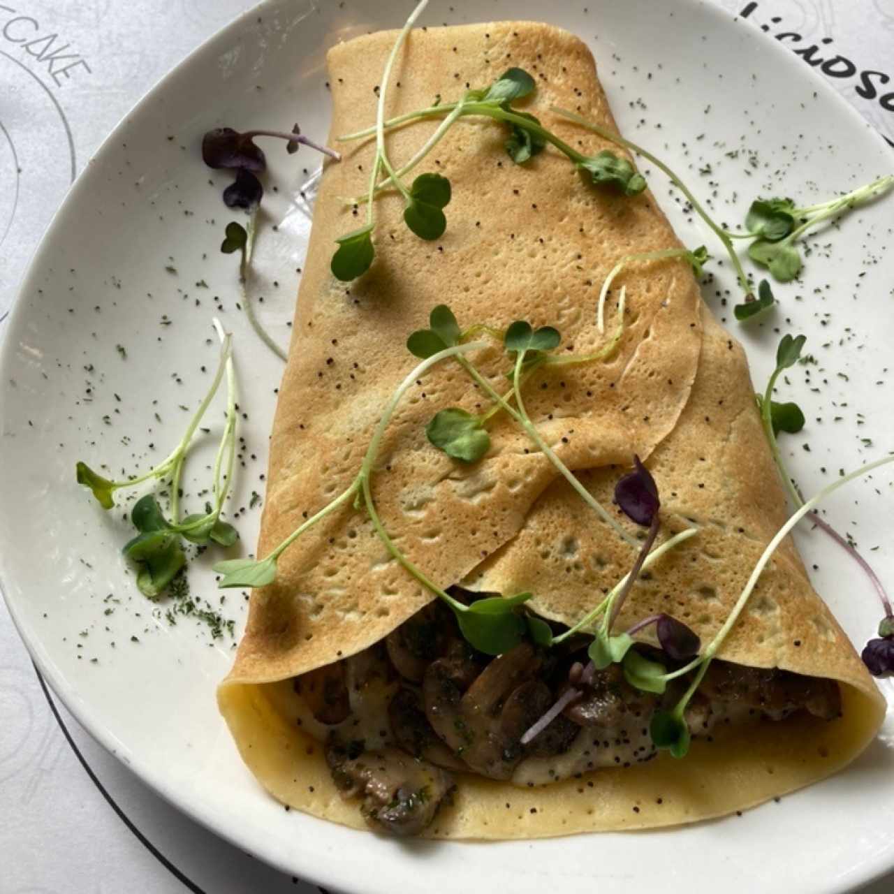 Crepe Lomito Funghi
