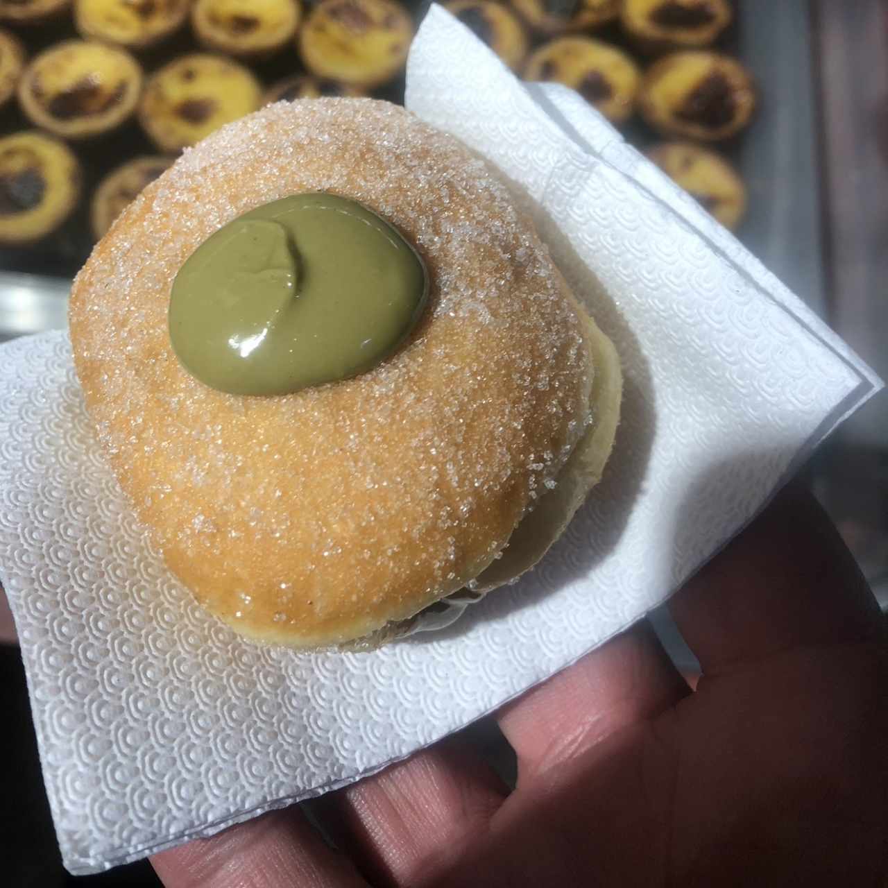 Relleno de creme de pistacho