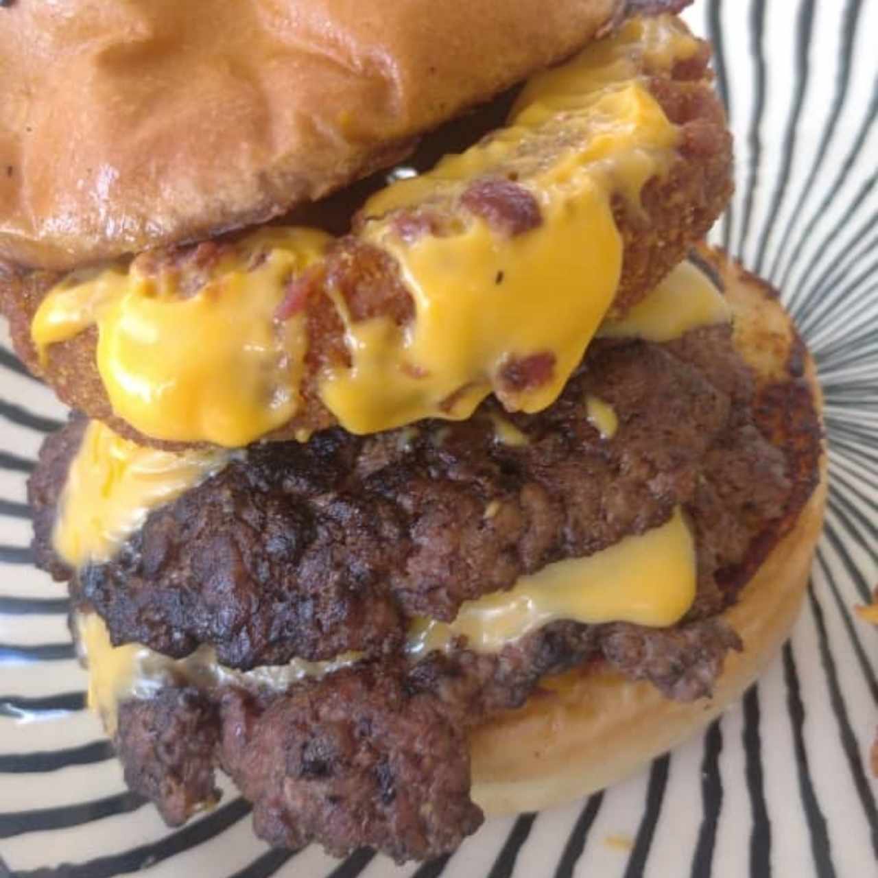Hamburguesa crispy onion