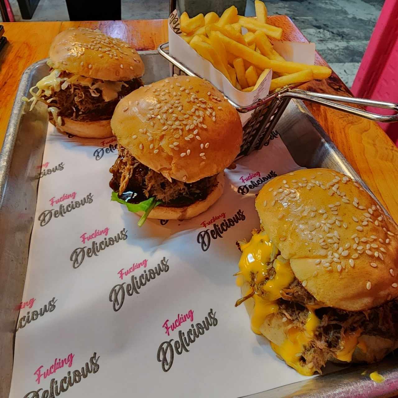 Trío de pulled pork