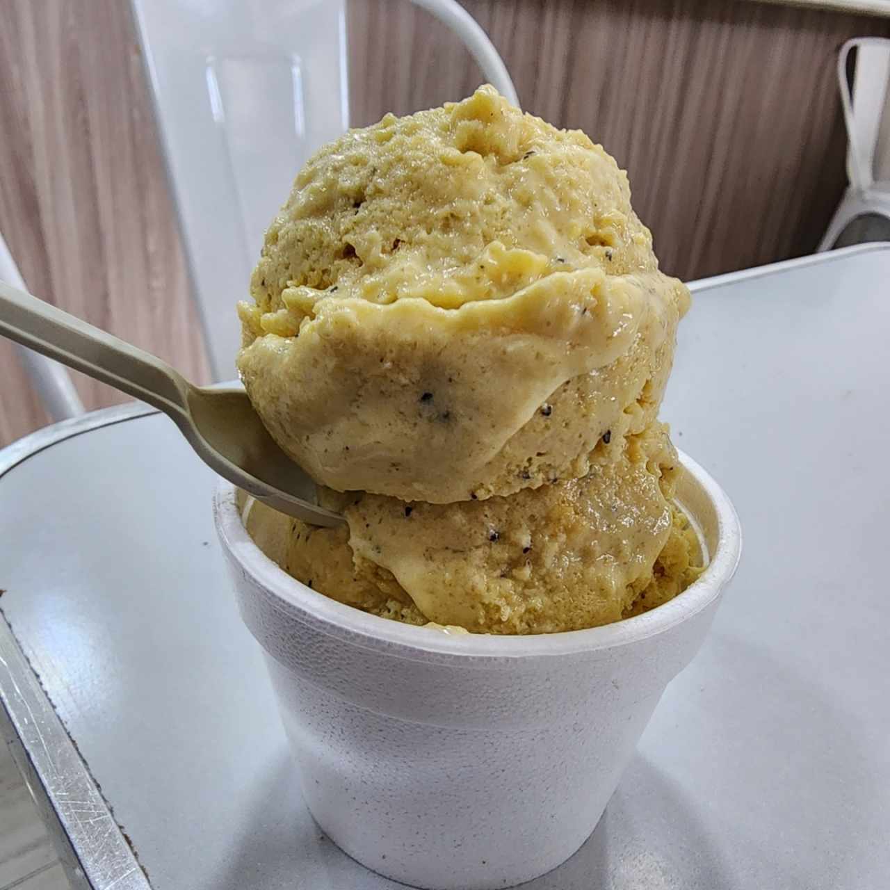 Helado de parchita vegano sin azúcar 
