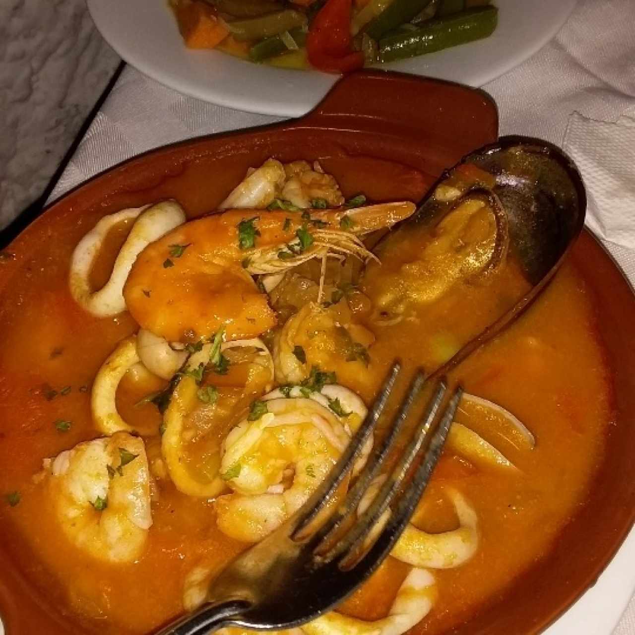 cazuela de mariscos
