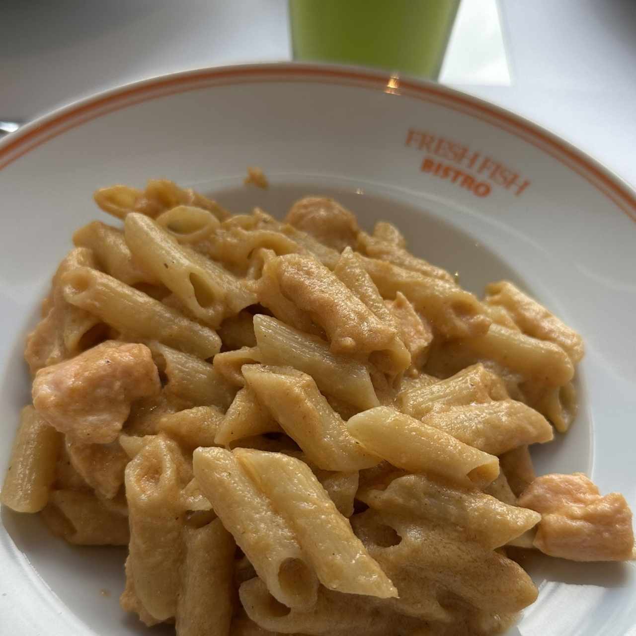 Pasta con salmón