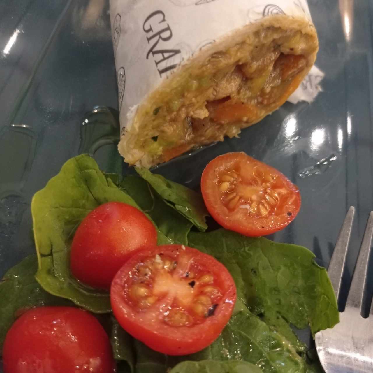 Wrap con ensalada 