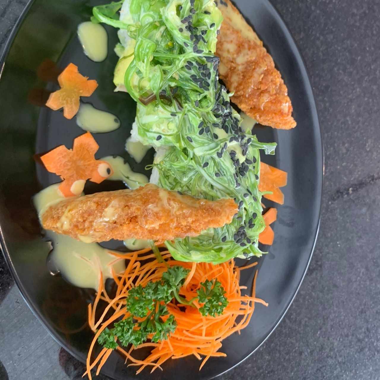 Ensalada con delicias de Kani 