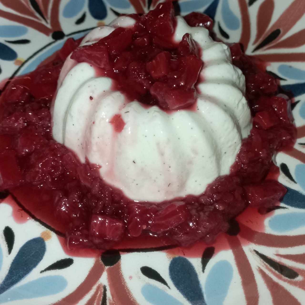 panacota de frutos rojos 