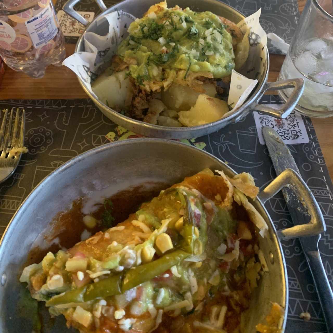 Burrito bandido , papa rellena