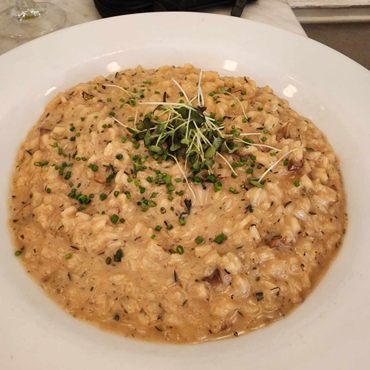 Risotto de champiñones