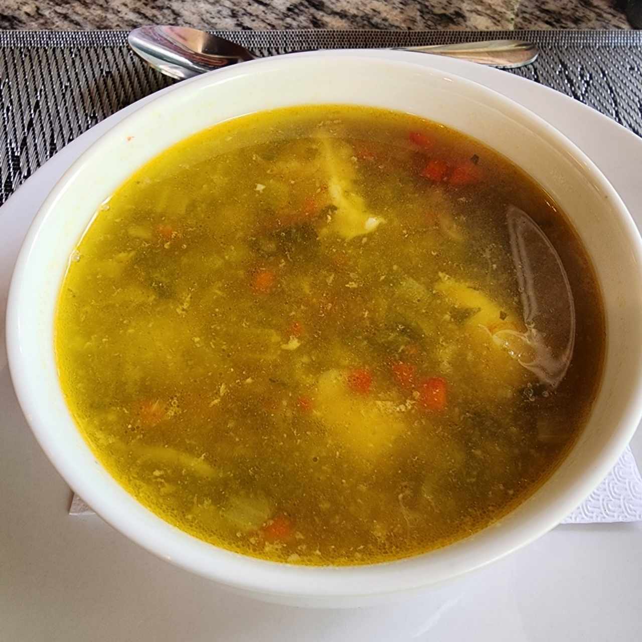 Sopa de pollo 