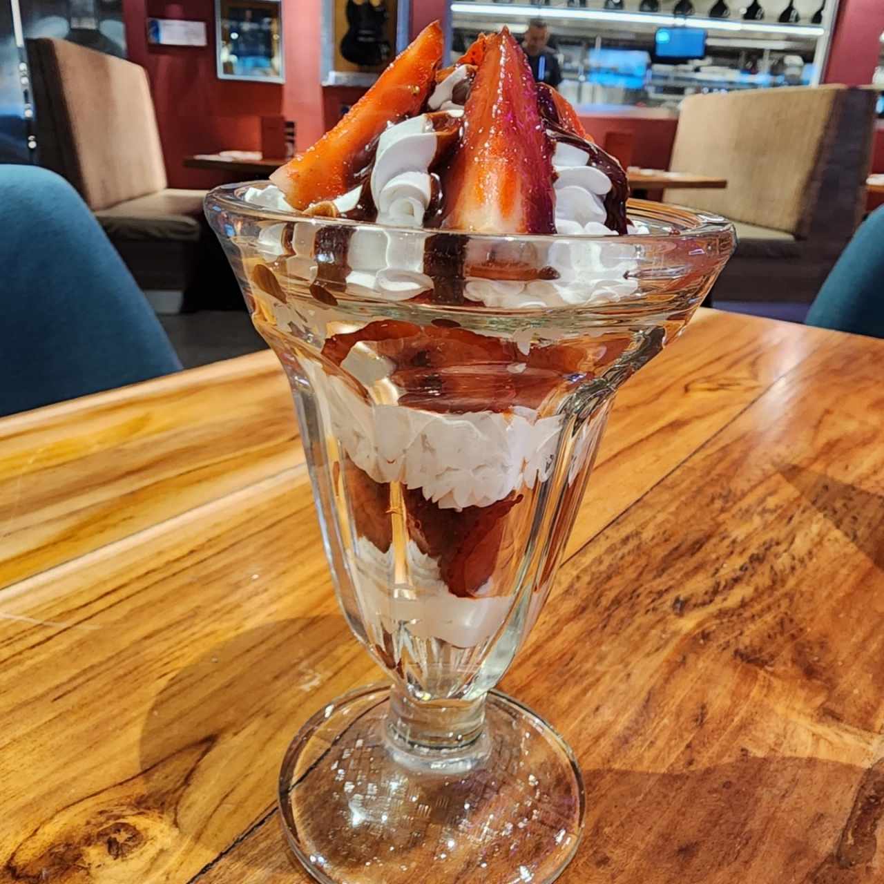 Fresas con crema