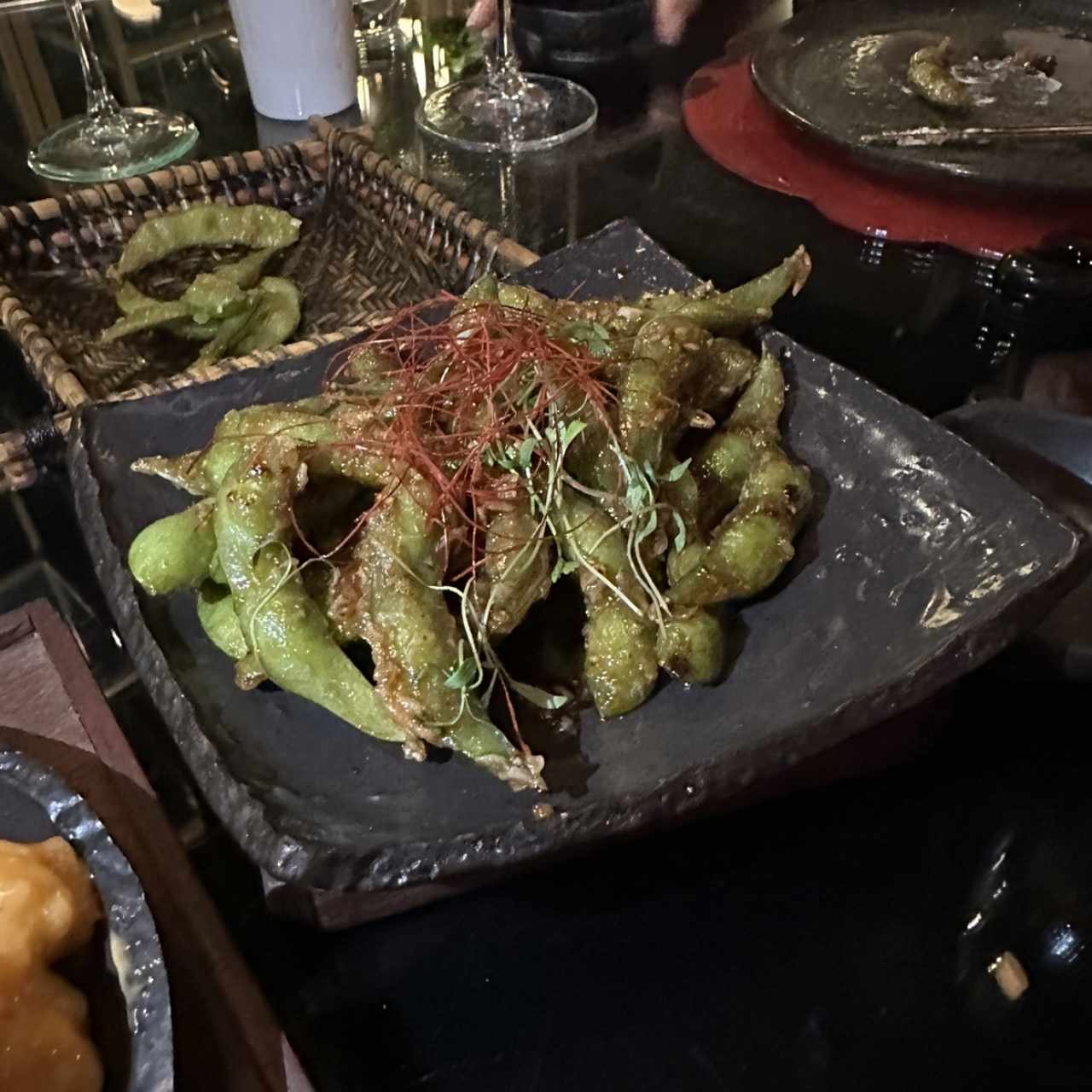 Spicy edamame 