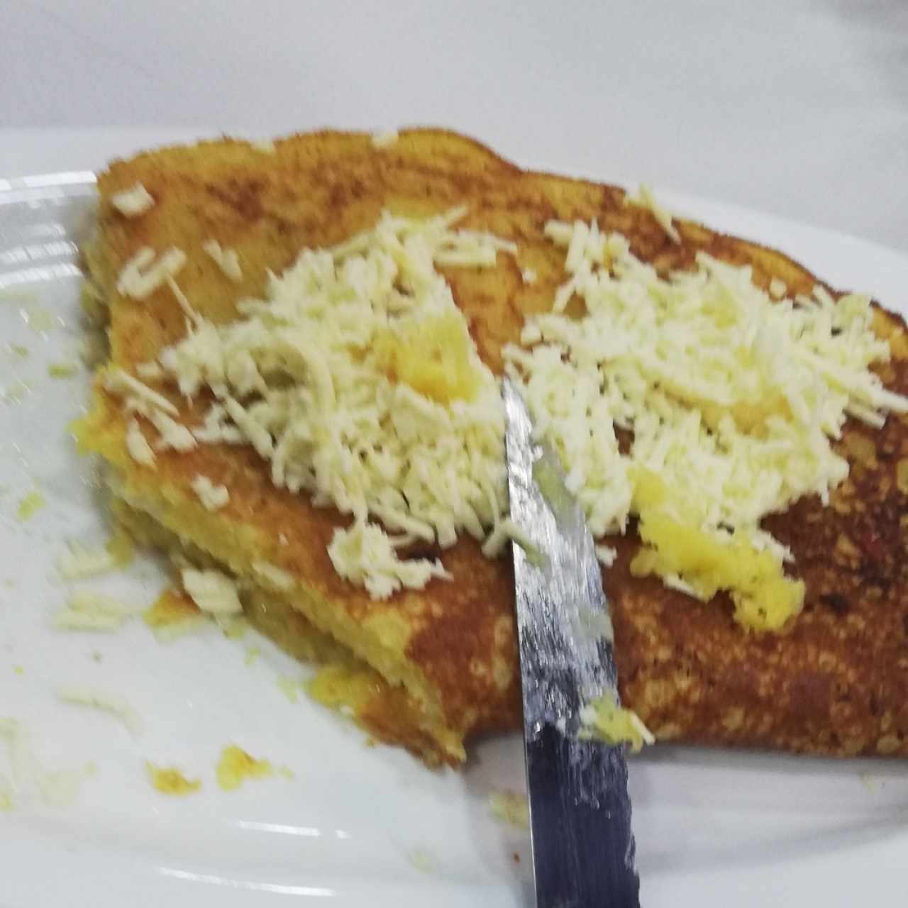Cachapa con queso de mano