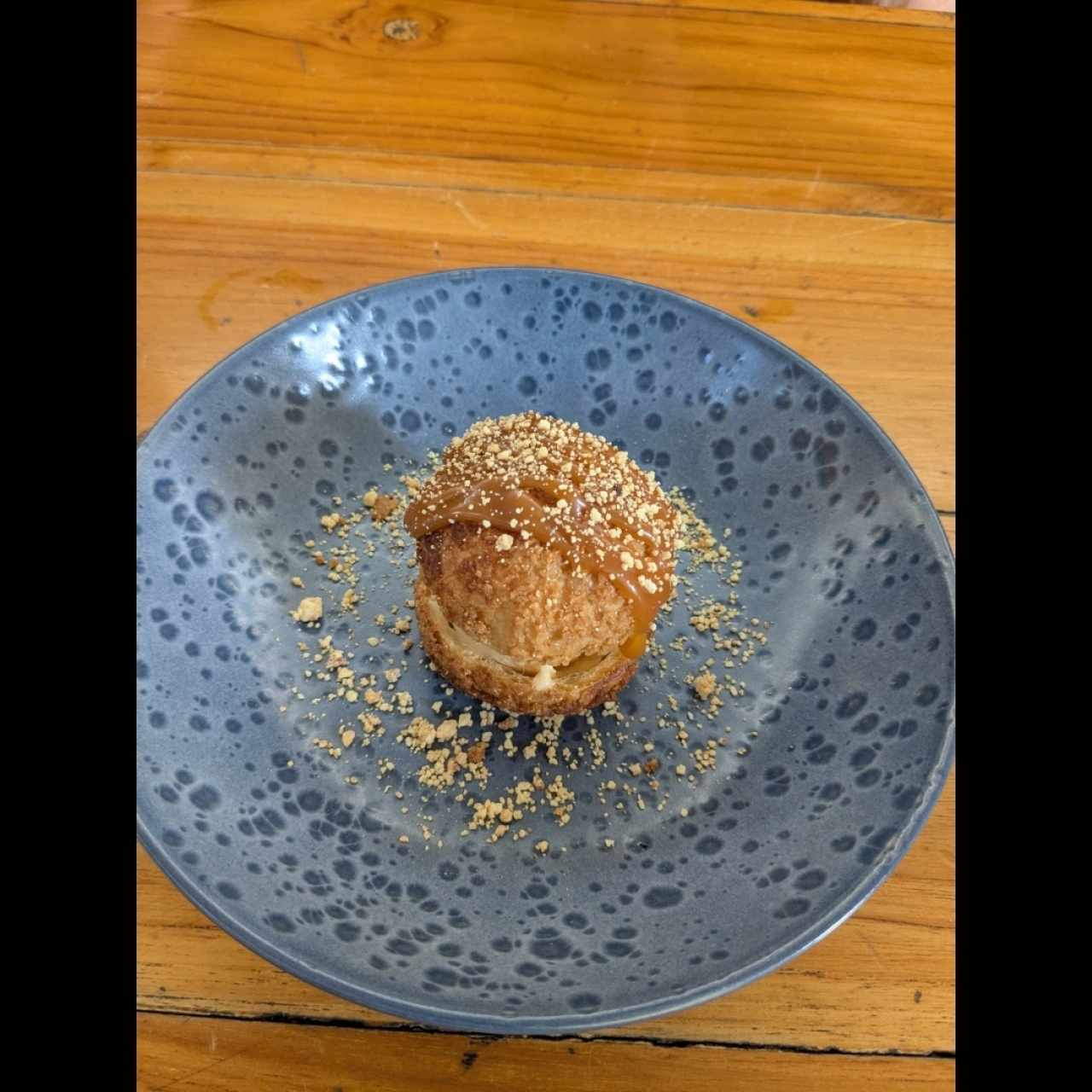 profiterol con helado