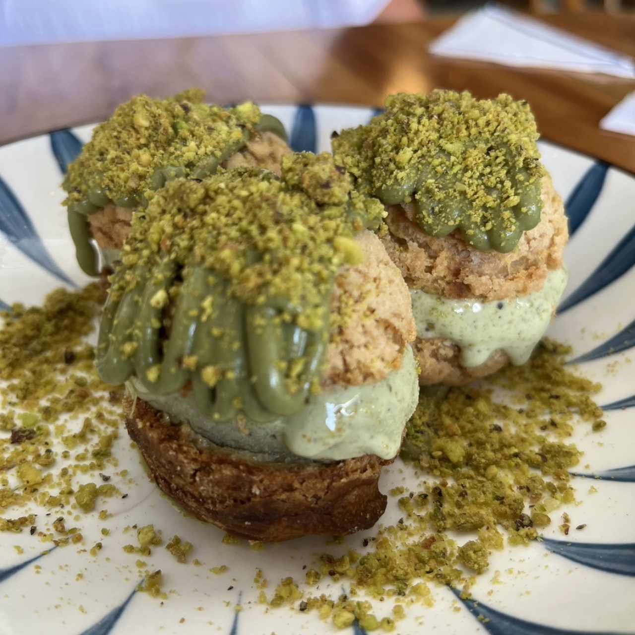 Profiteroles de piatacho 