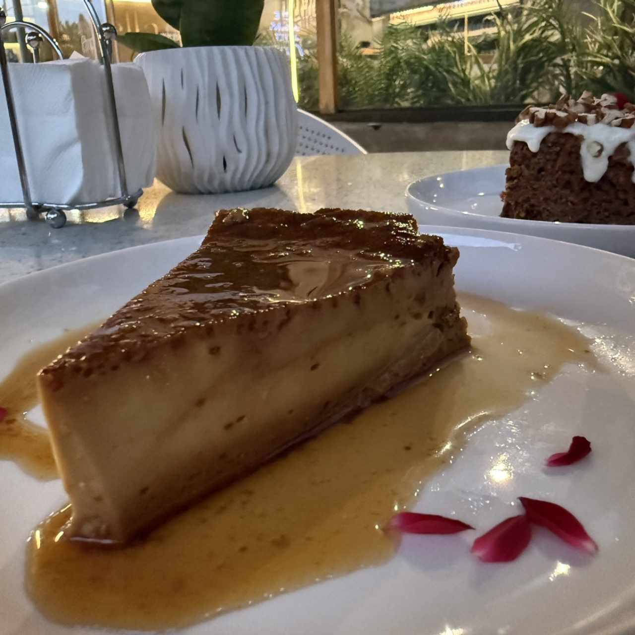 Quesillo saludable de coco