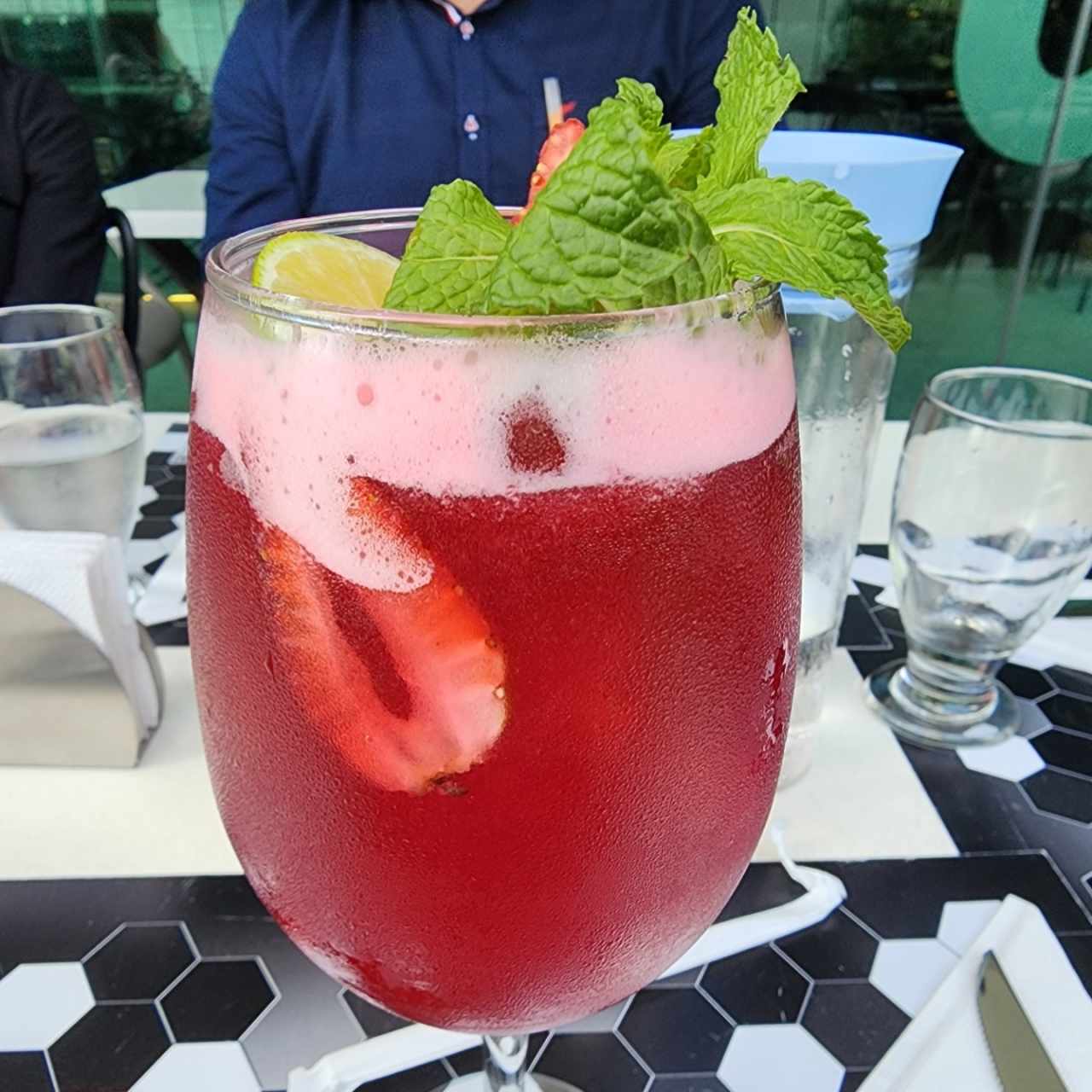 Té helado de frutos rojos 