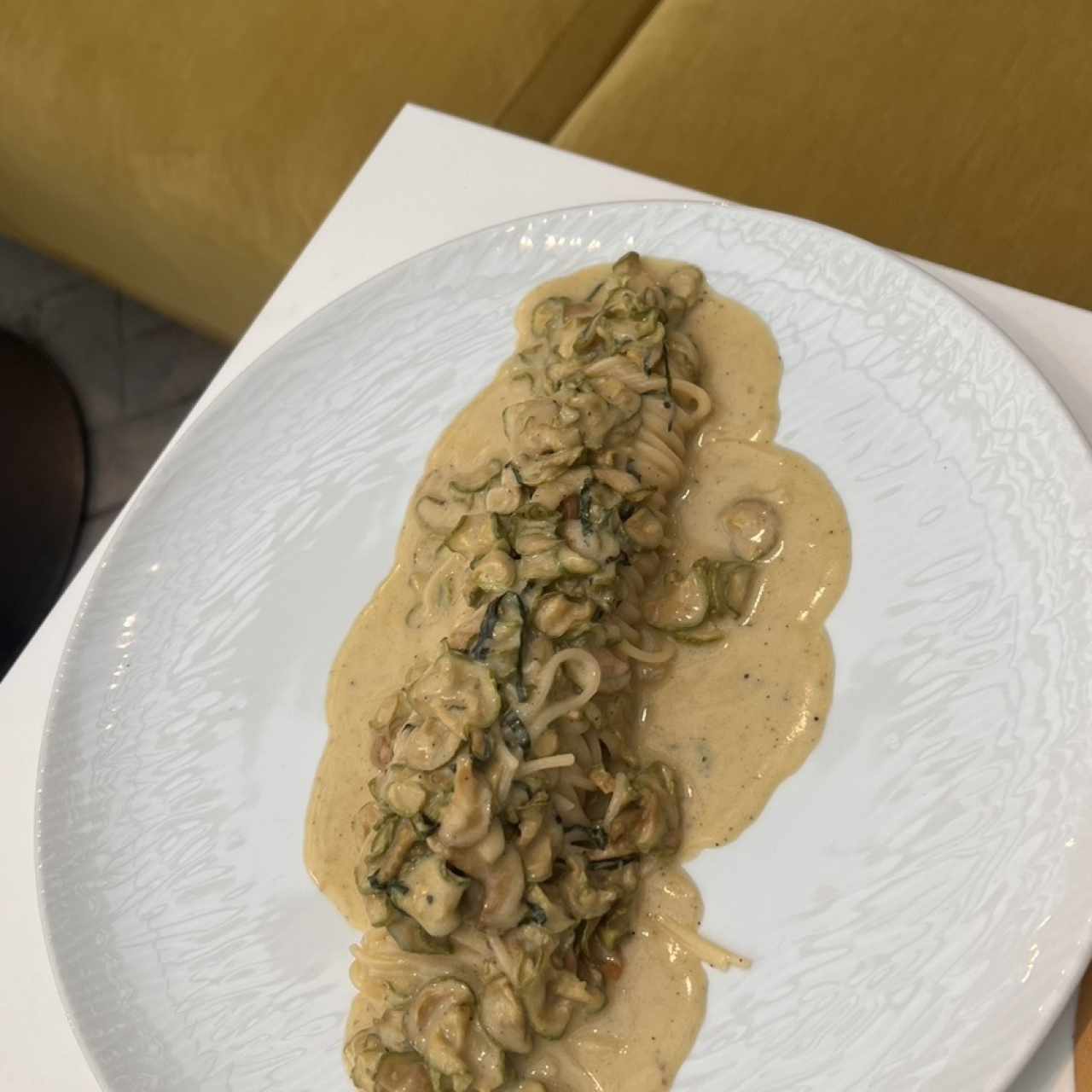 Pasta con calabacín 