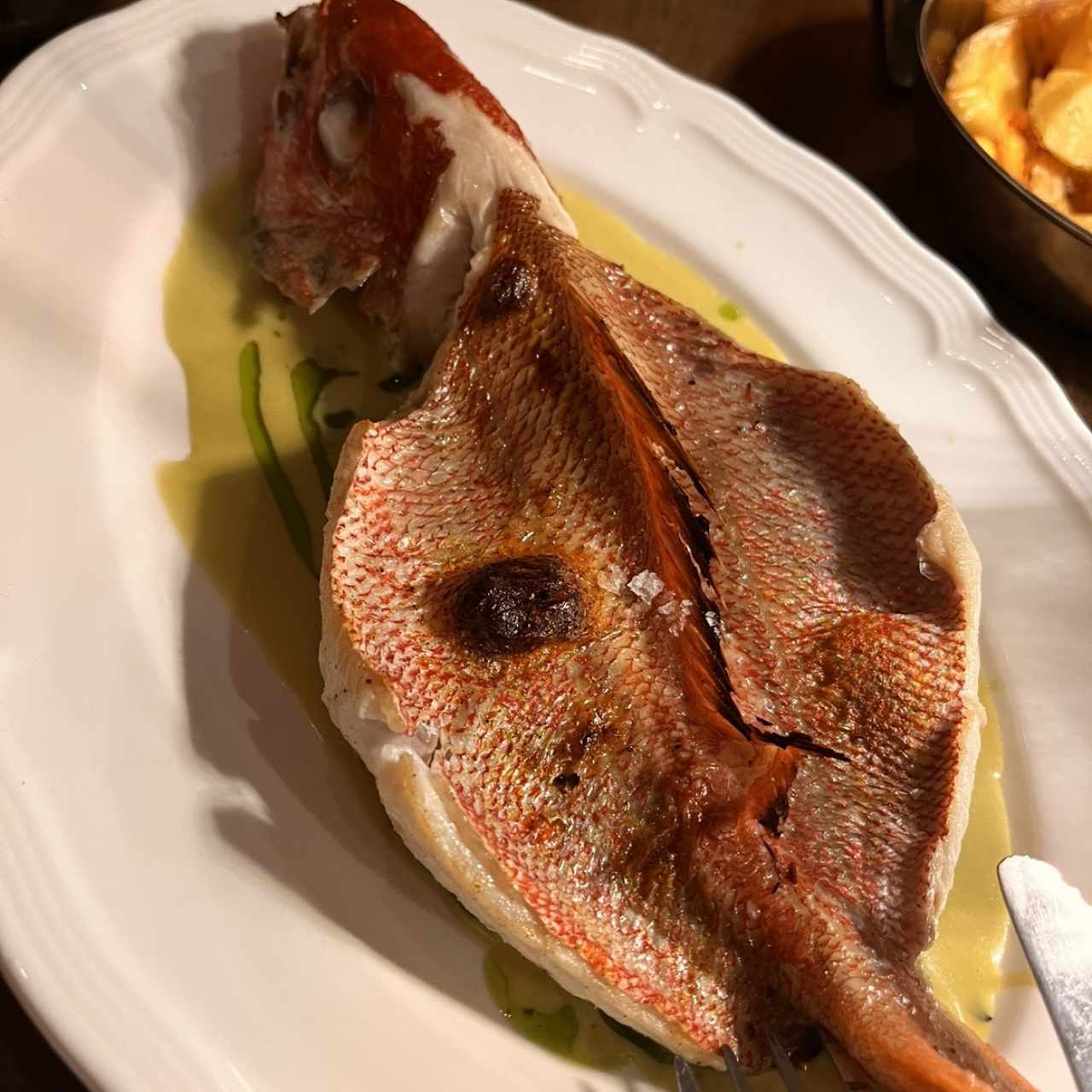 Pargo a la leña