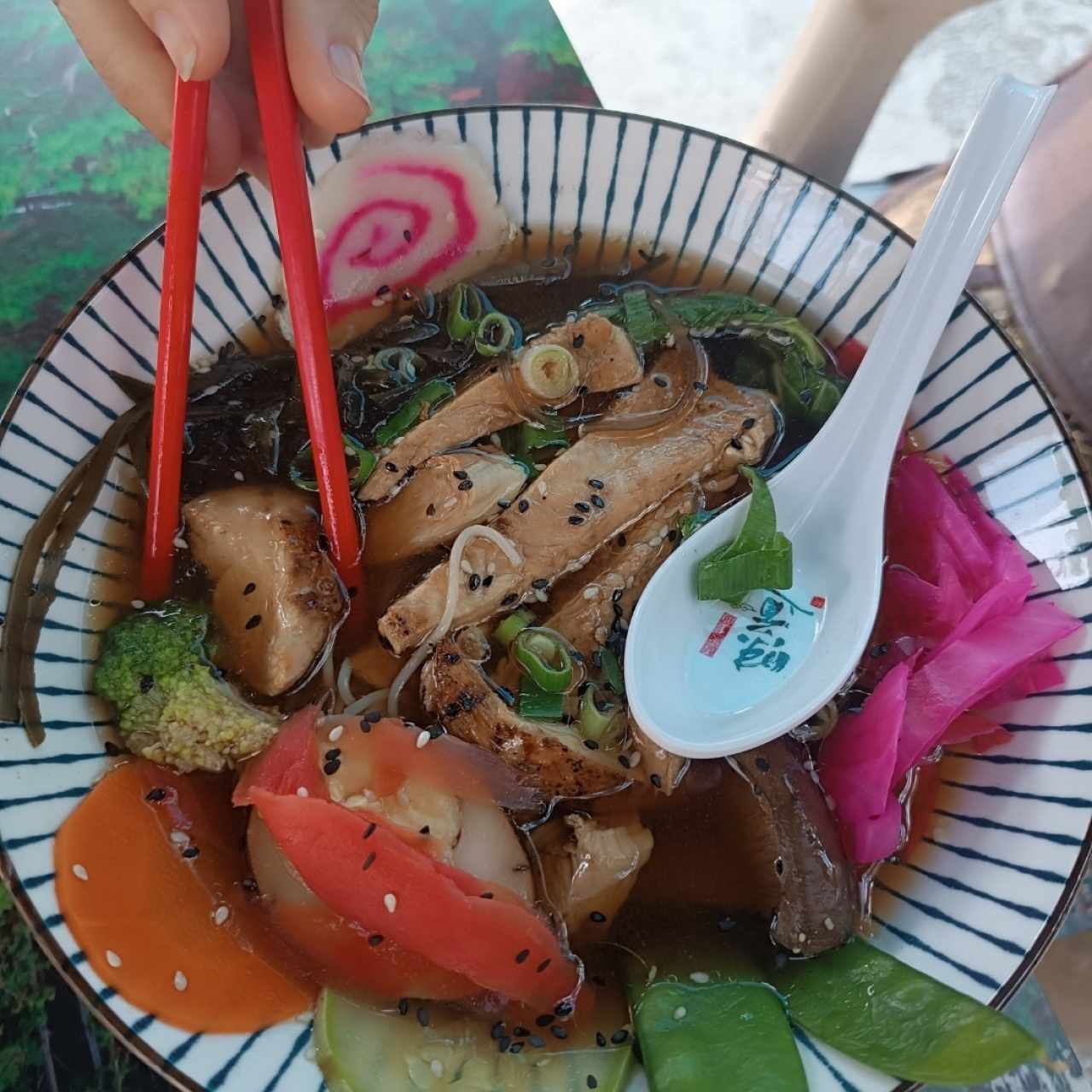 ramen con pollo
